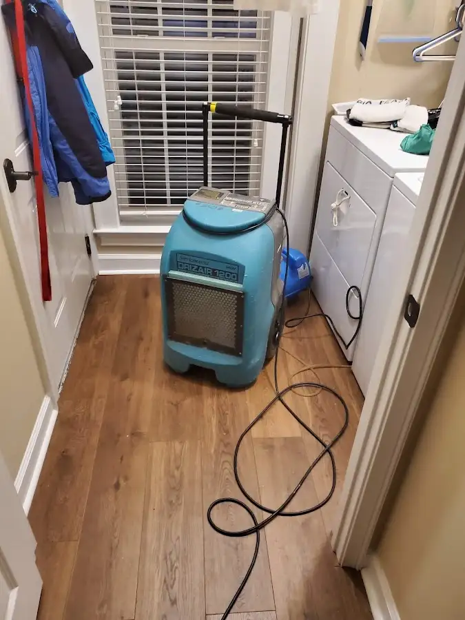 Commercial dehumidifier deployed for Flood Damage Cleanup in Siler City