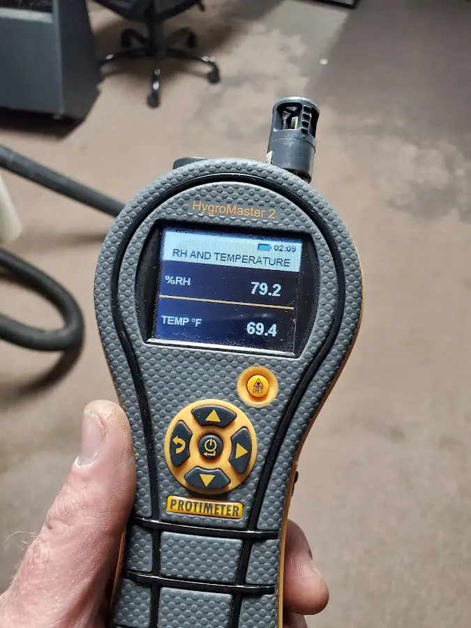 Moisture meter humidity assessment for Mold Remediation & Removal in Siler City