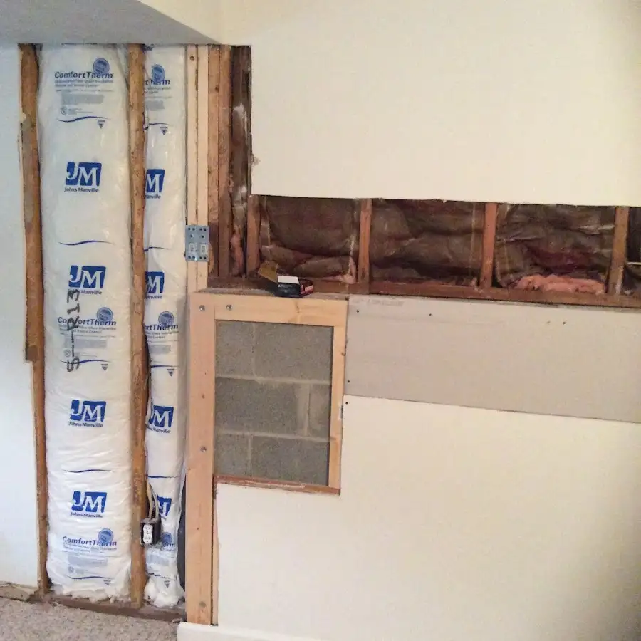 Wall insulation replacement during Contents Cleaning & Restoration in Siler City